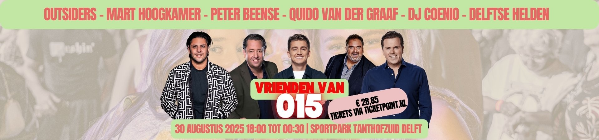 Vrienden van 015 tickets 2025