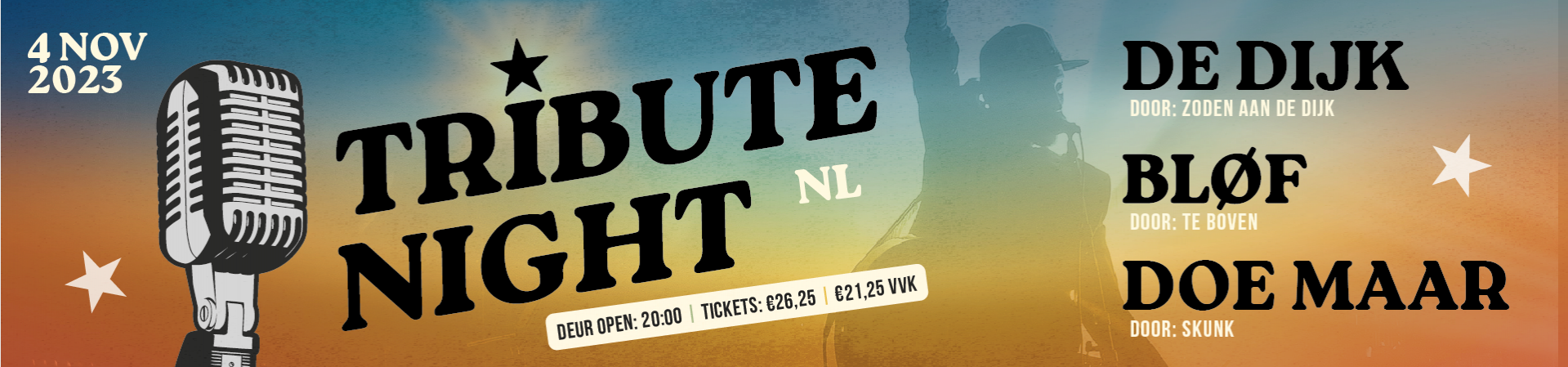 De Ster Tribute Night NL tickets