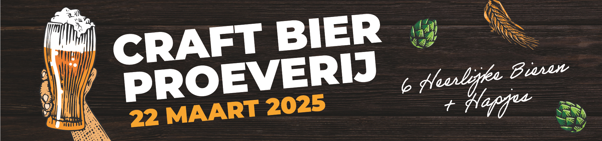 Craft Bier Proeverij 22 maart 2025