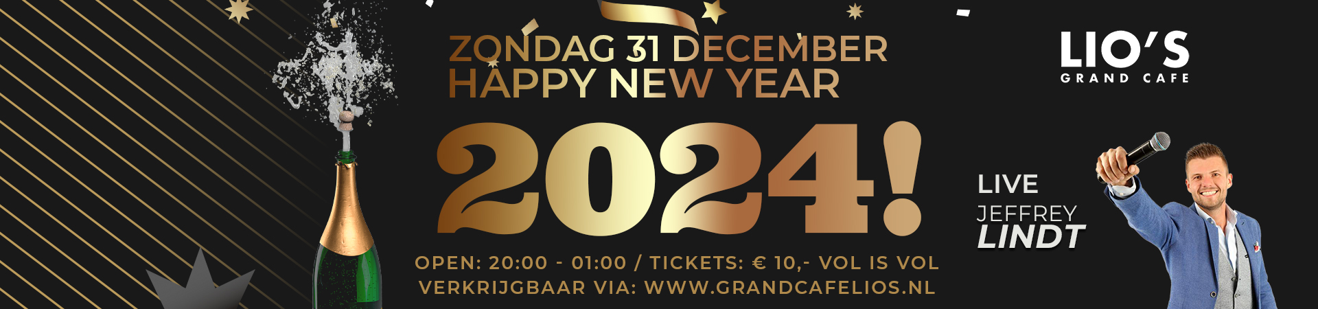 Lio's New Years Eve 2024 Alkmaar tickets