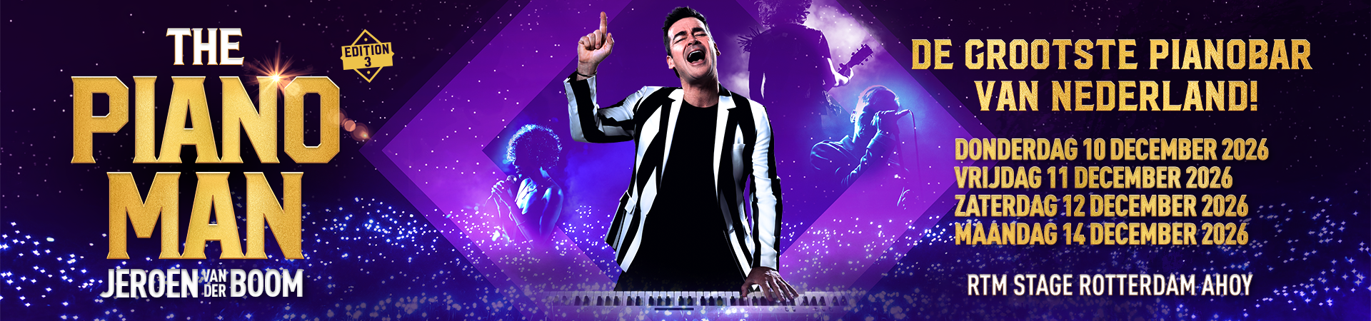 Pianoman Jeroen vd Boom tickets Ahoy RTM 2026