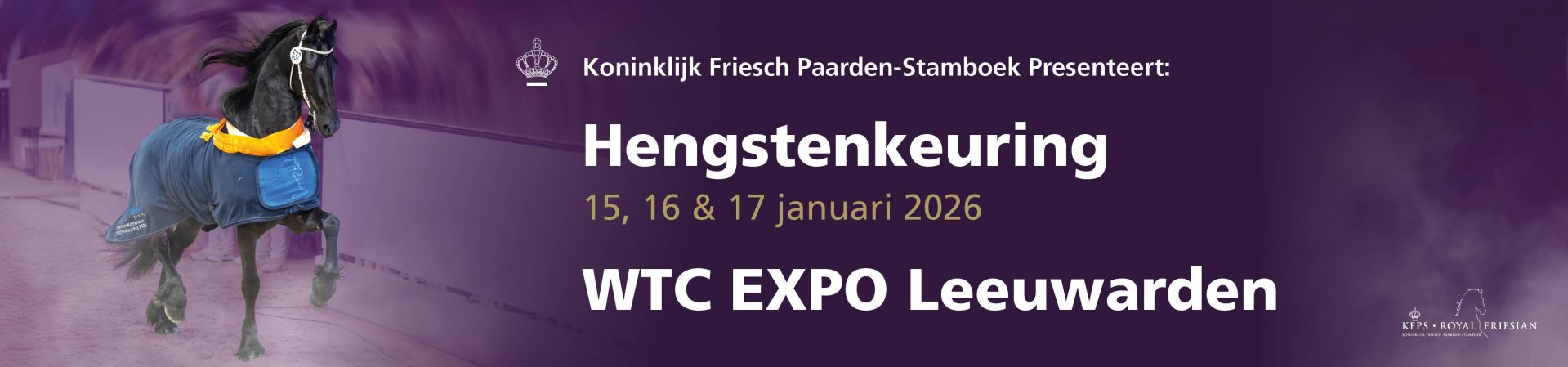 Hengstenkeuring 15, 16 en 17 januari 2026